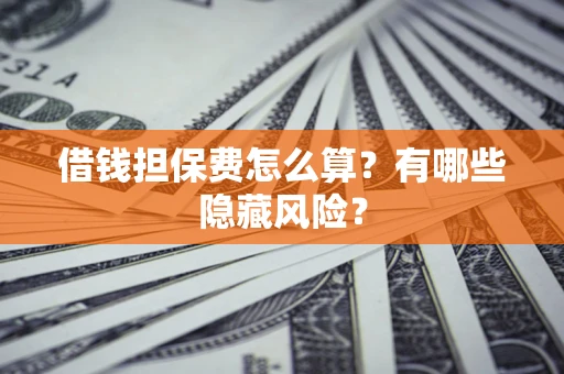 武汉借钱担保费怎么算？有哪些隐藏风险？