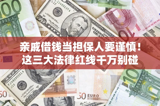武汉亲戚借钱当担保人要谨慎！这三大法律红线千万别碰