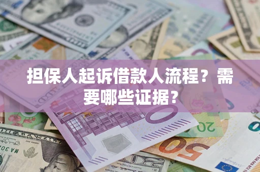 武汉担保人起诉借款人流程？需要哪些证据？