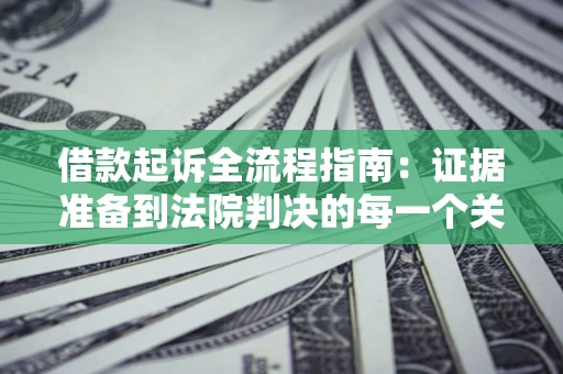 武汉借款起诉全流程指南：证据准备到法院判决的每一个关键步骤