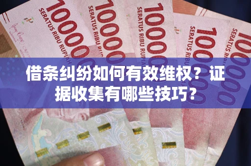 武汉借条纠纷如何有效维权？证据收集有哪些技巧？
