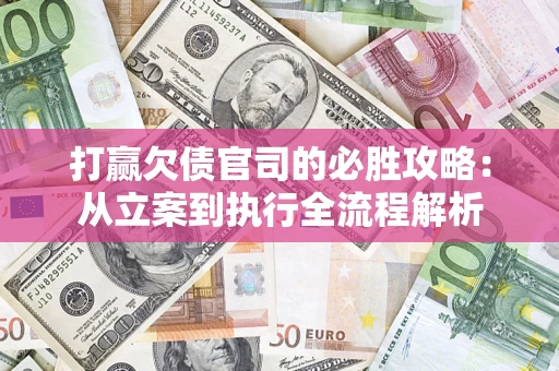 武汉打赢欠债官司的必胜攻略：从立案到执行全流程解析